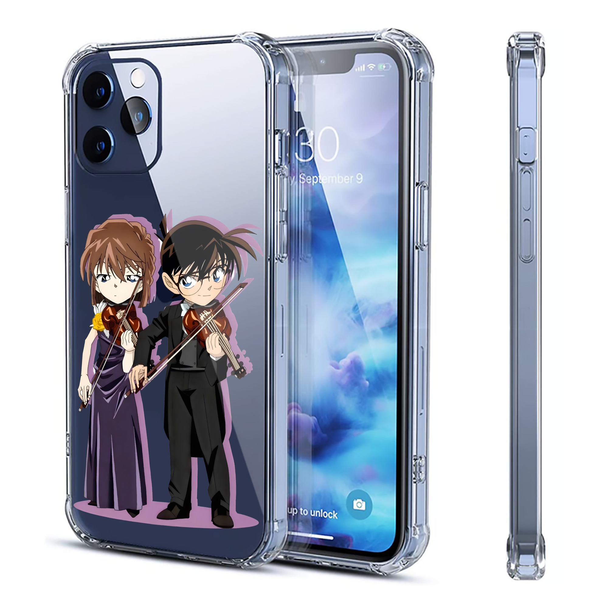 （画像用） 名探偵コナン 灰原 哀 はいばら あい Detective Conan Anita Hailey、Vi Graythorn Haibara Ai 【iPhone 12シリーズ対応】透明スマホケース（クリアソフトケース）